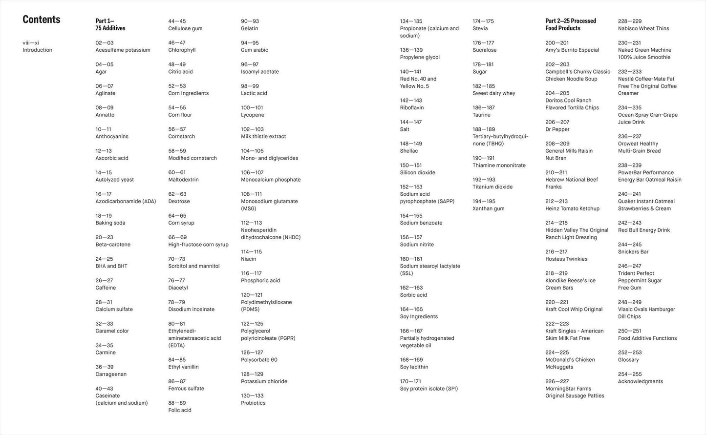 Ingredients: A Visual Exploration of 75 Additives & 25 Food Products