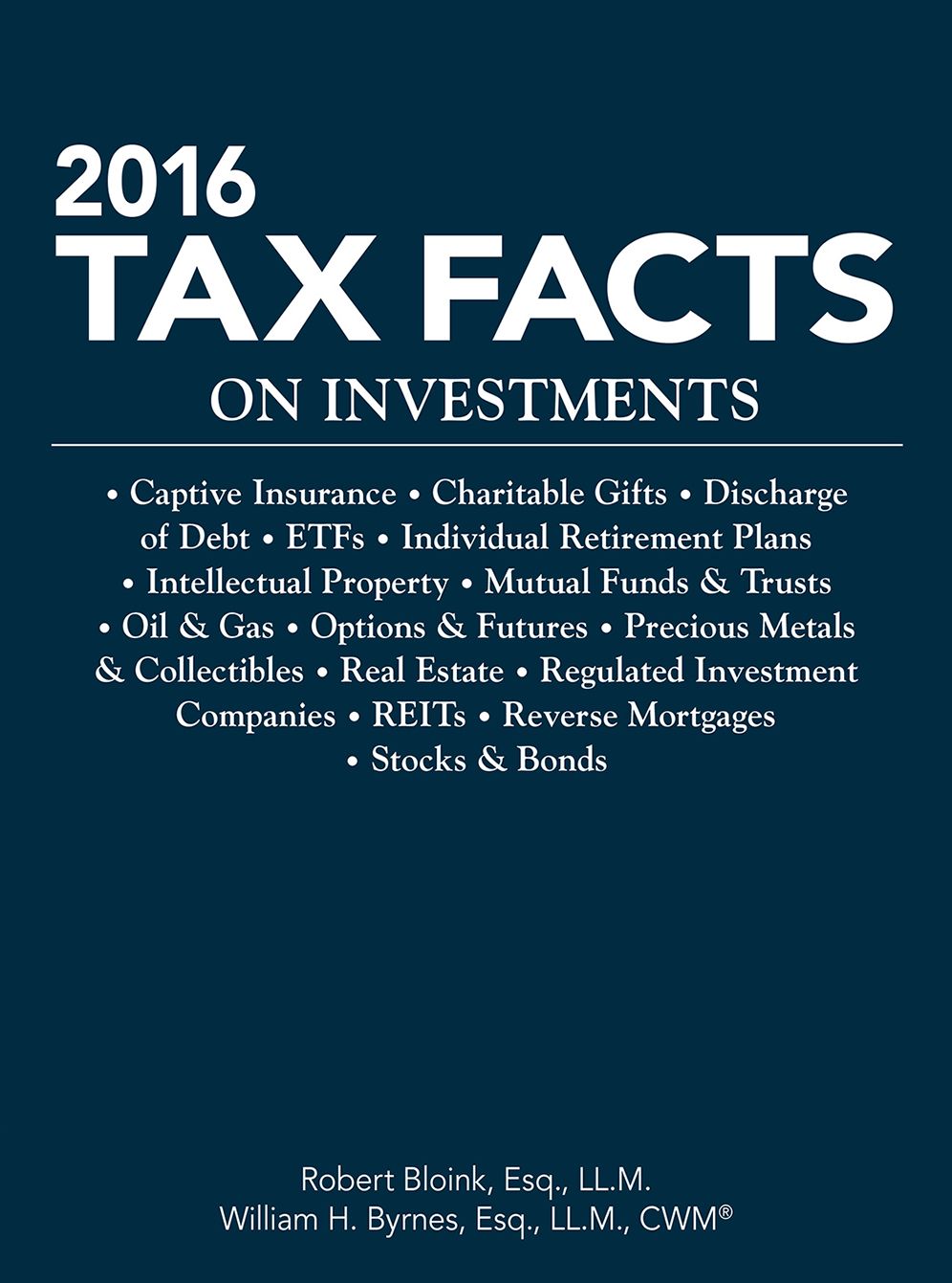 Tax Facts on Investments: 2016