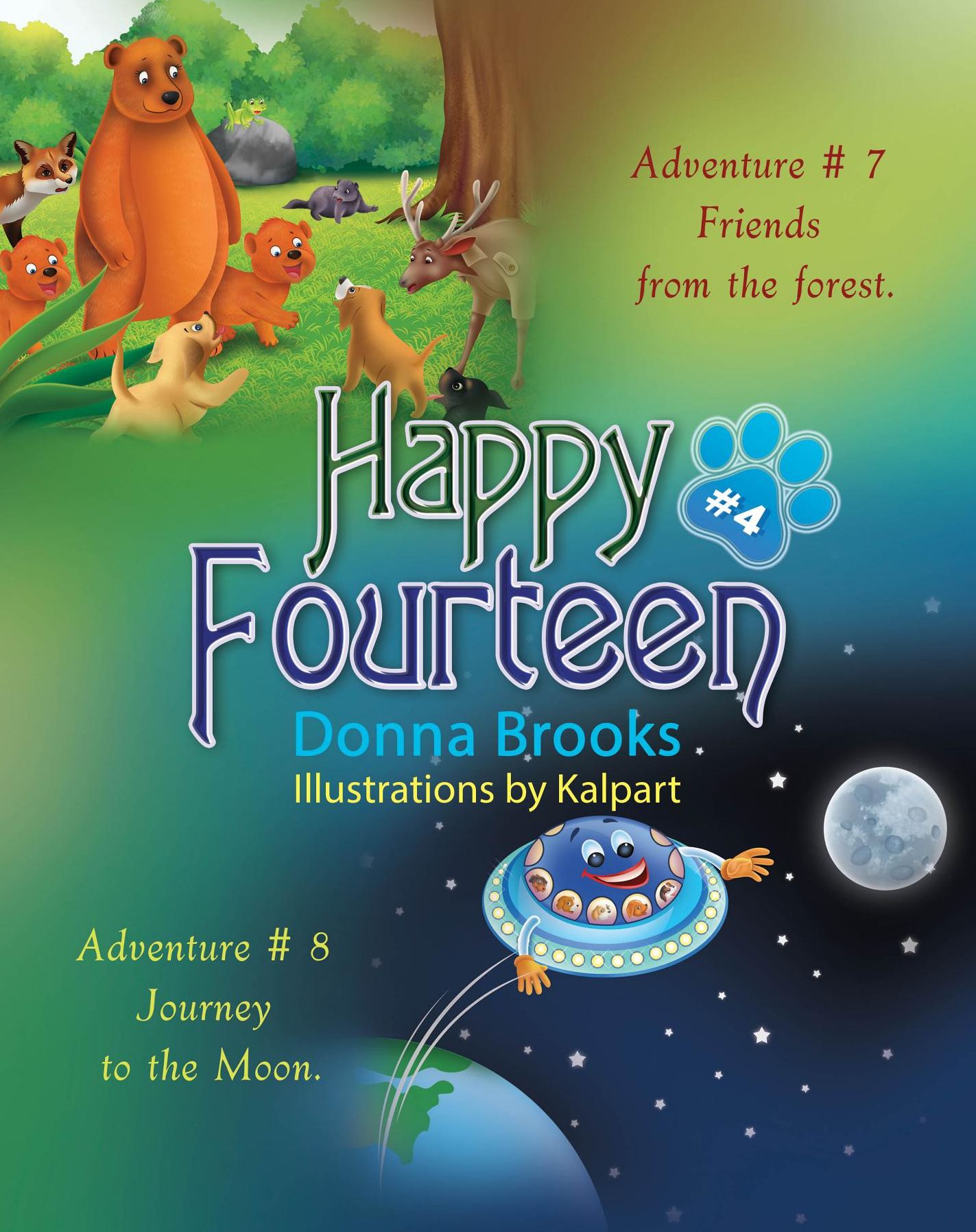 Happy Fourteen # 4: Friends from the forest Journey to the Moon