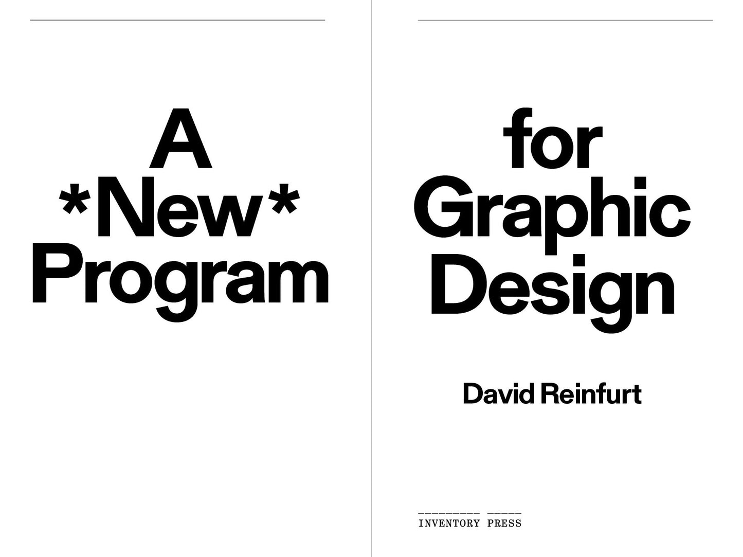 A New Program for Graphic Design