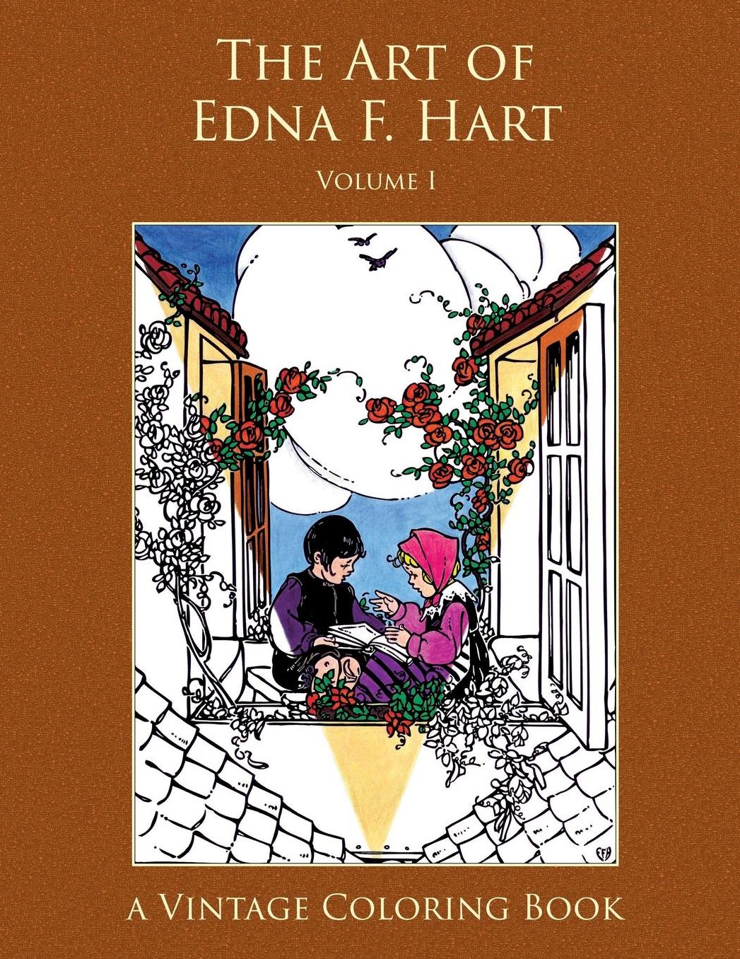 The Art of Edna F. Hart Vintage Coloring Book