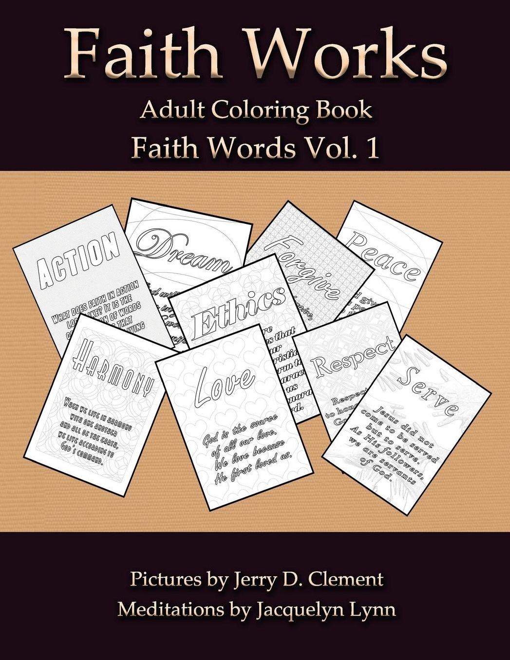 Faith Words: Faith Works Adult Coloring Book