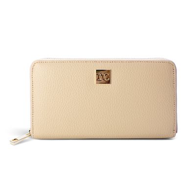 Rc Tan Leather Wallet: By Rachel Cruze