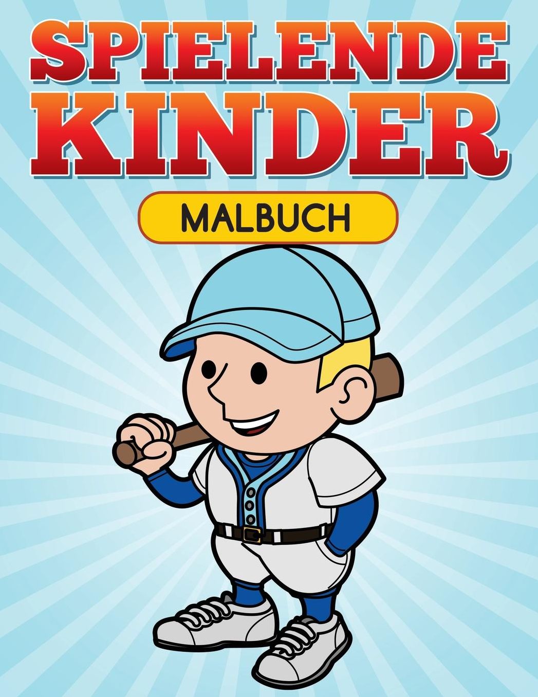 Spielende Kinder Malbuch