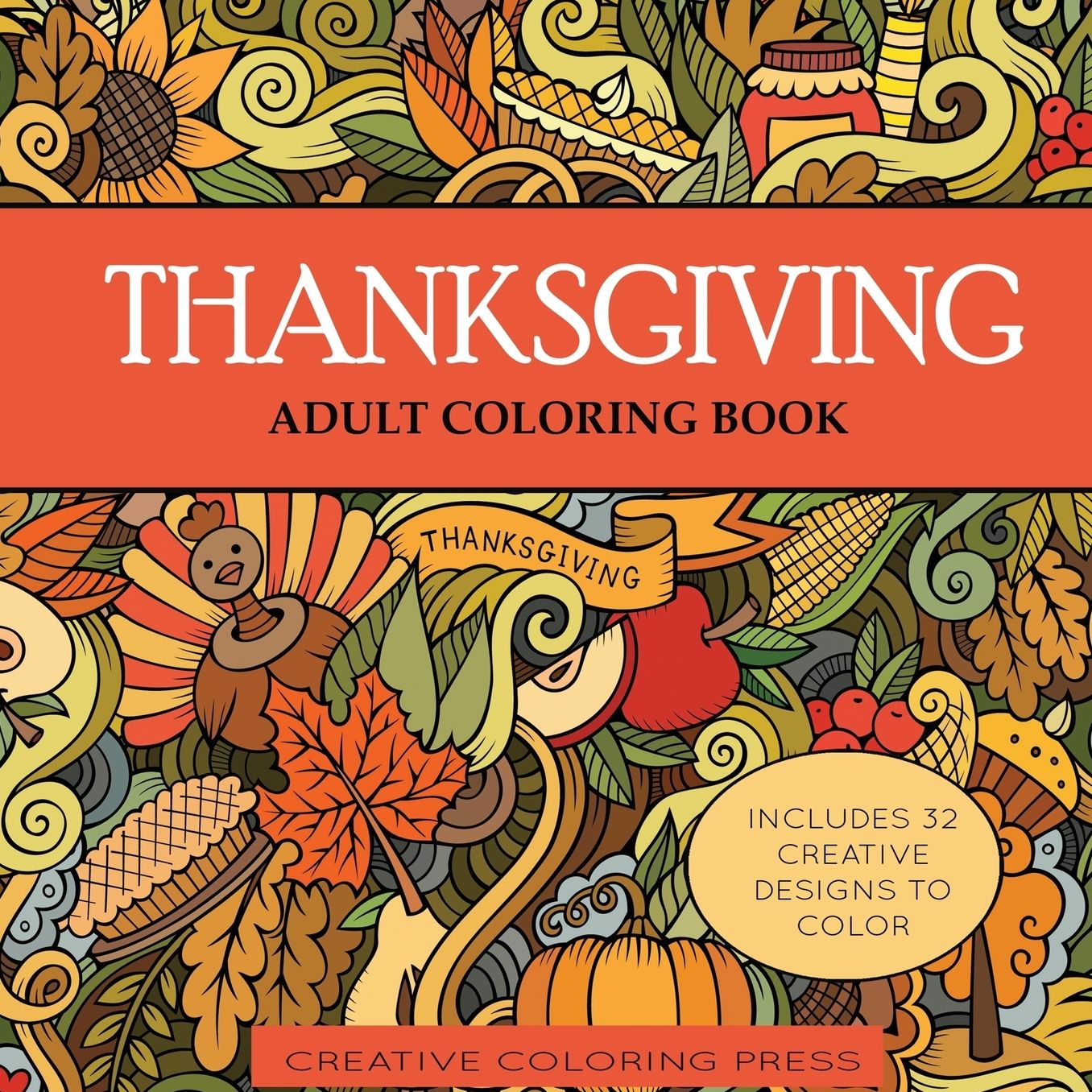 Thanksgiving Adult Coloring Book