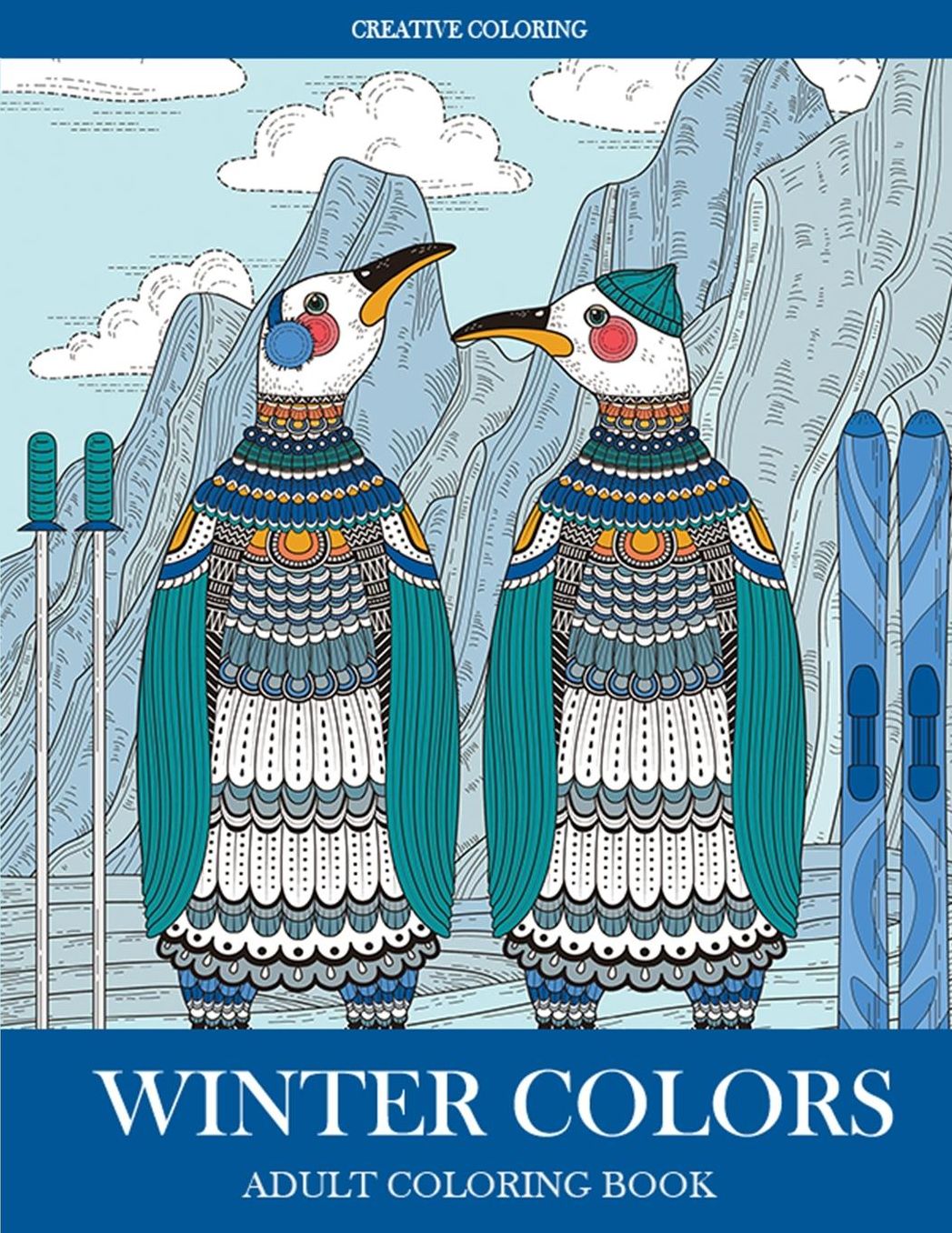 Winter Colors: Adult Coloring Book