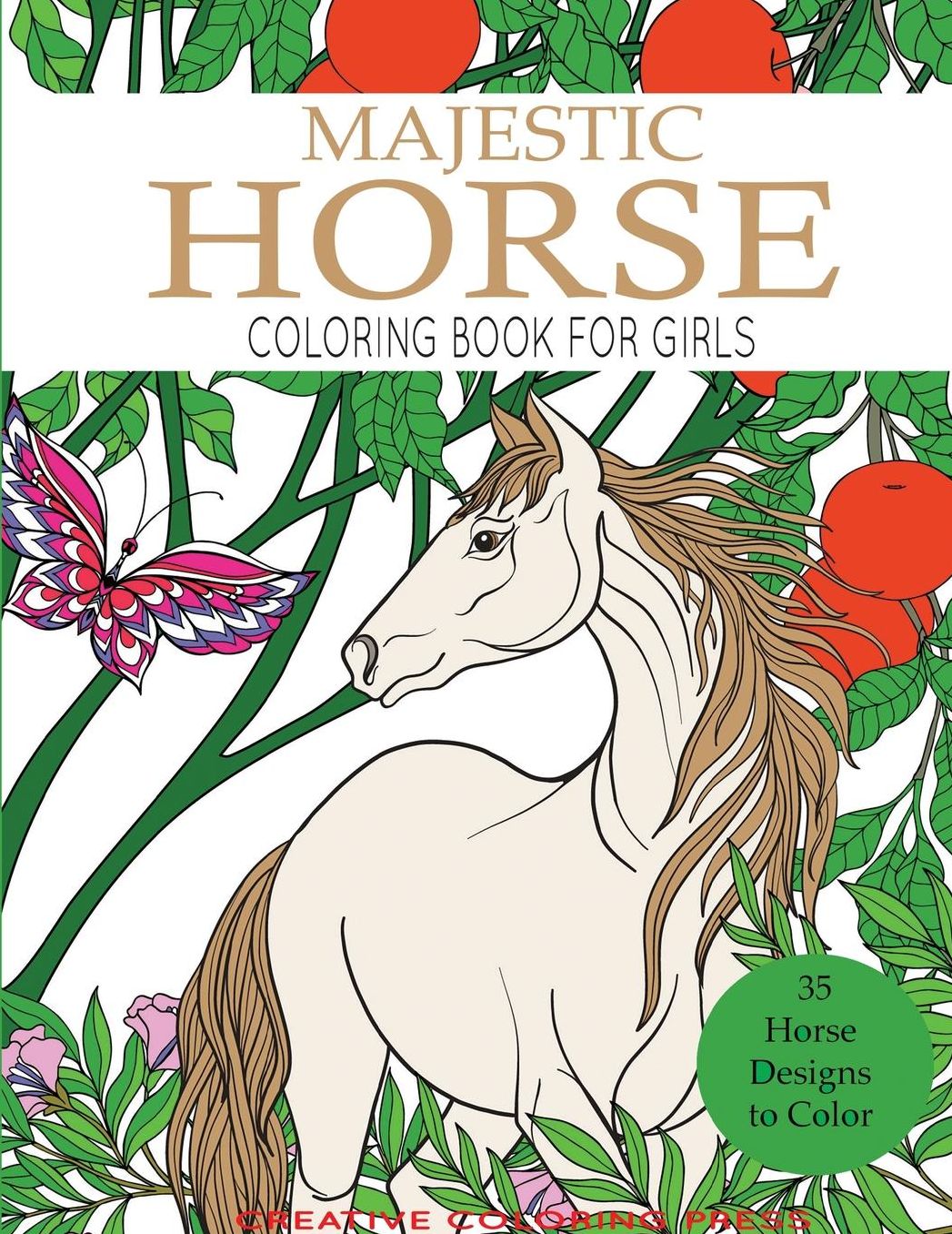 Majestic Horse Coloring Book for Girls