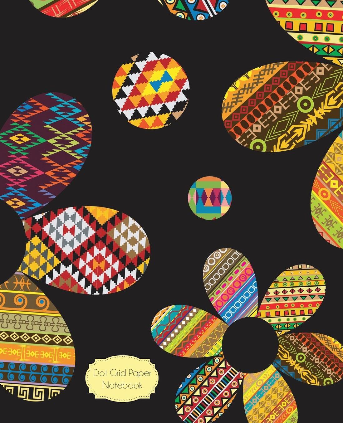 Dot Grid Paper Notebook: Sunny Flowers: 7.5 x 9.5 Dot Grid Journal, 170 Pages