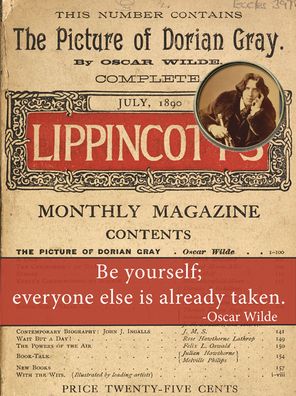 Booklover's Brooch and Lapel Pin: Oscar Wilde: Pkg of 4