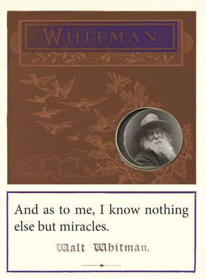 Booklover's Brooch and Lapel Pin: Walt Whitman: Pkg of 4