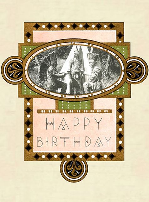 Birthday - Greeting Cards, pkg of 6: Greeting: Happy Birthday (blank inside)