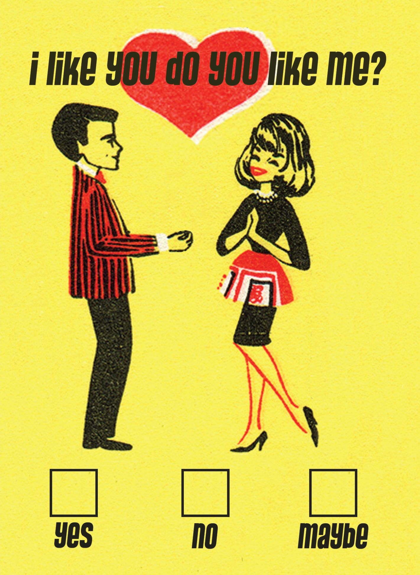 I Like You - Hooligan Ruth Card Romance Greeting Card