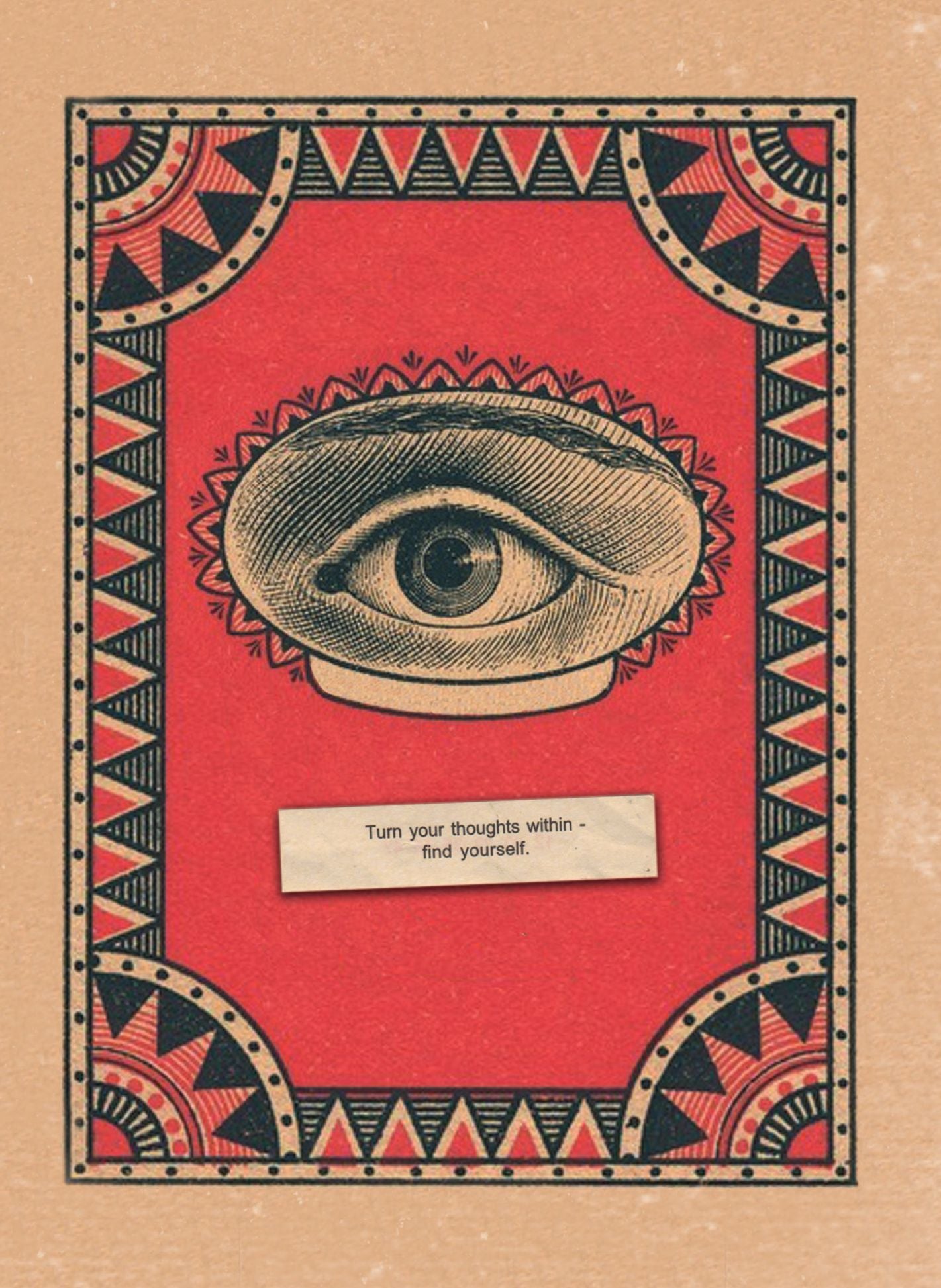 Turn Your Thoughts Within - Hooligan Ruth Encouragement Greeting Card