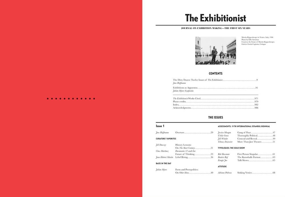 The Exhibitionist: Journal on Exhibition Making: The First Six Years