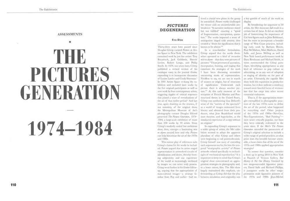 The Exhibitionist: Journal on Exhibition Making: The First Six Years