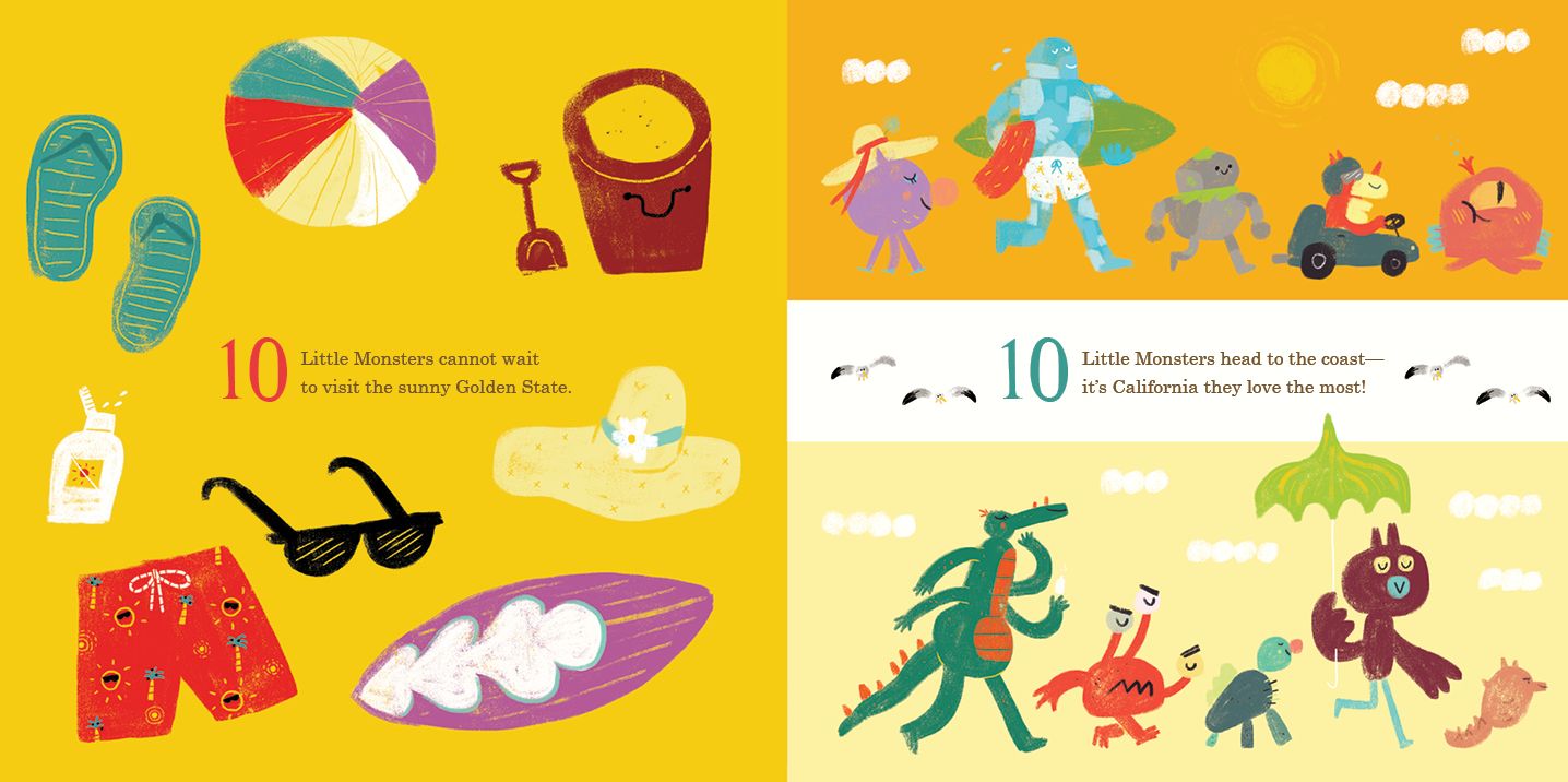 10 Little Monsters Visit California