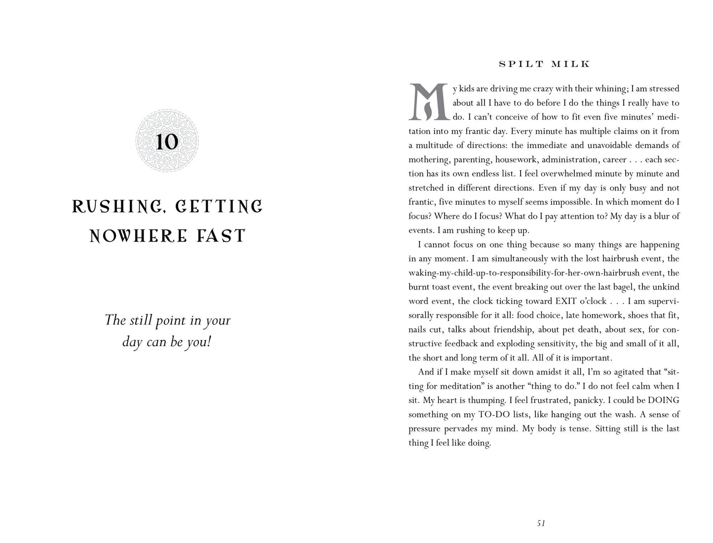 Spilt Milk Yoga: A Guided Self-Inquiry to Finding Your Own Wisdom, Joy, and Purpose Through Motherhood