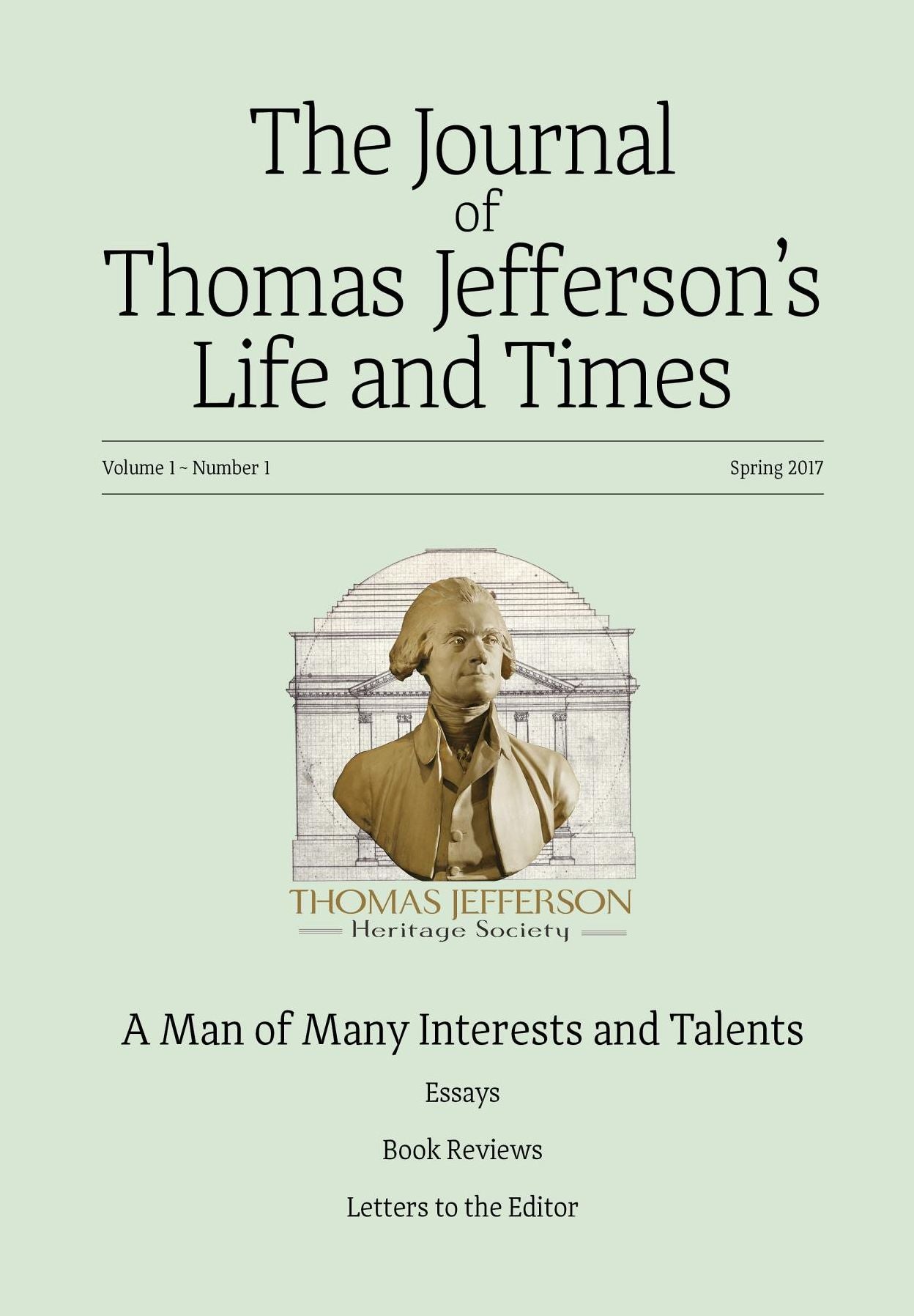 The Journal of Thomas Jefferson's Life and Times: A Man of Many Interests and Talents