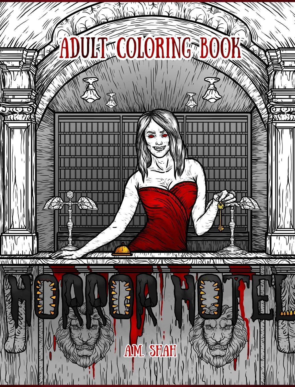 Adult Coloring Book: Horror Hotel