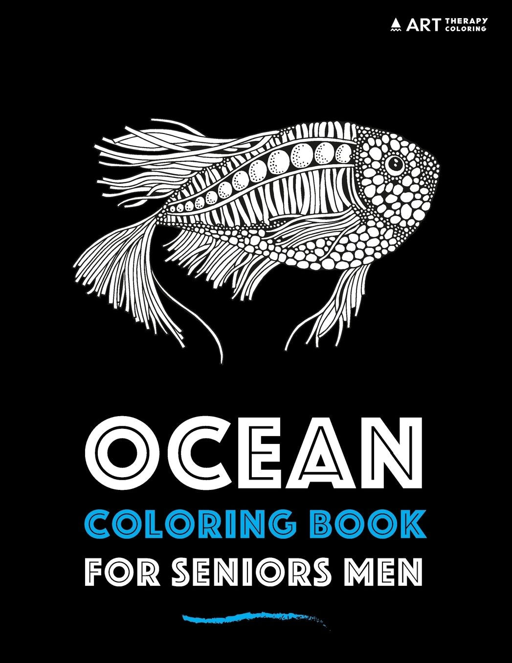 Ocean Coloring Book For Seniors Men