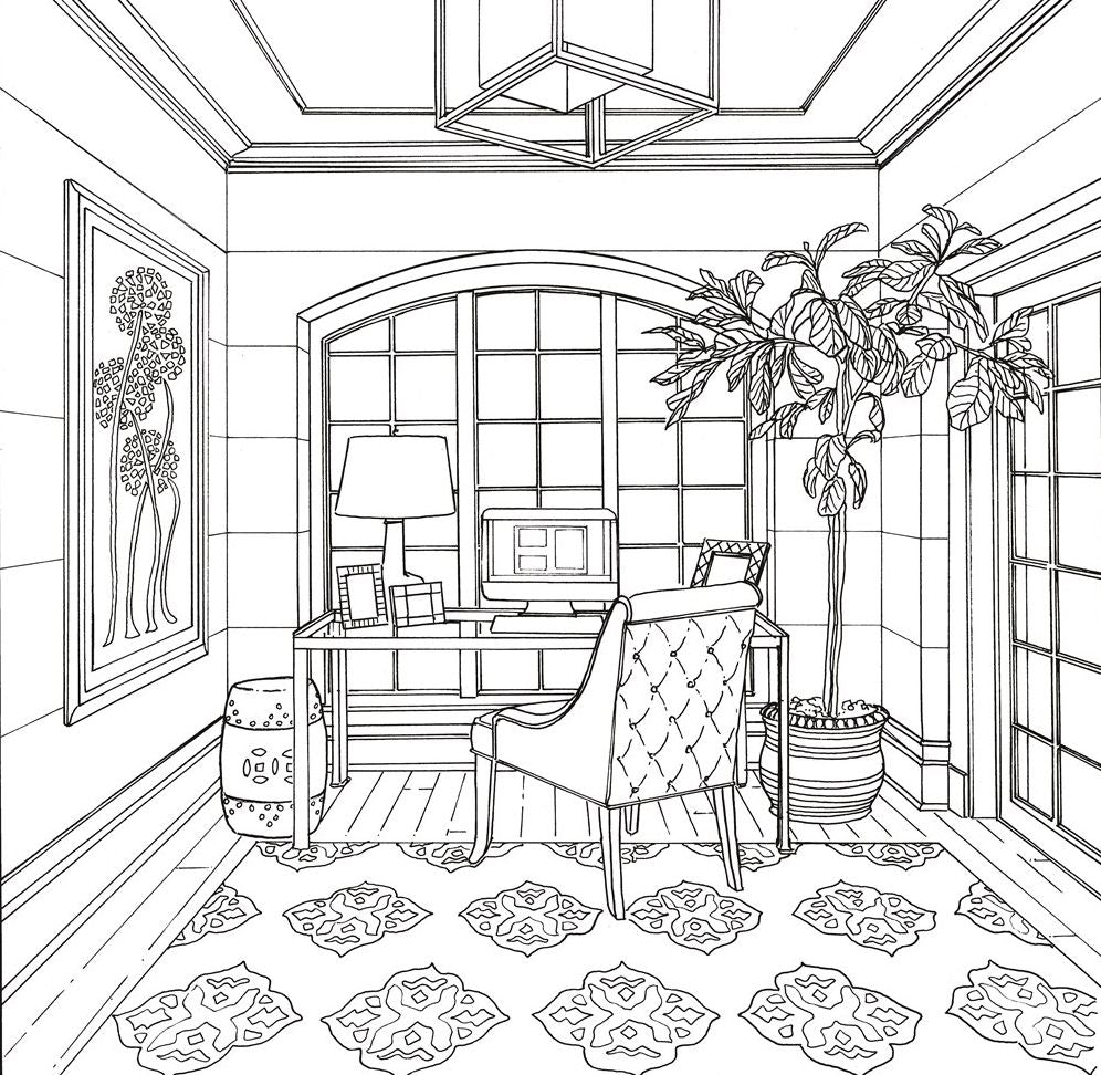 Color at Home: A Young House Love Coloring Book