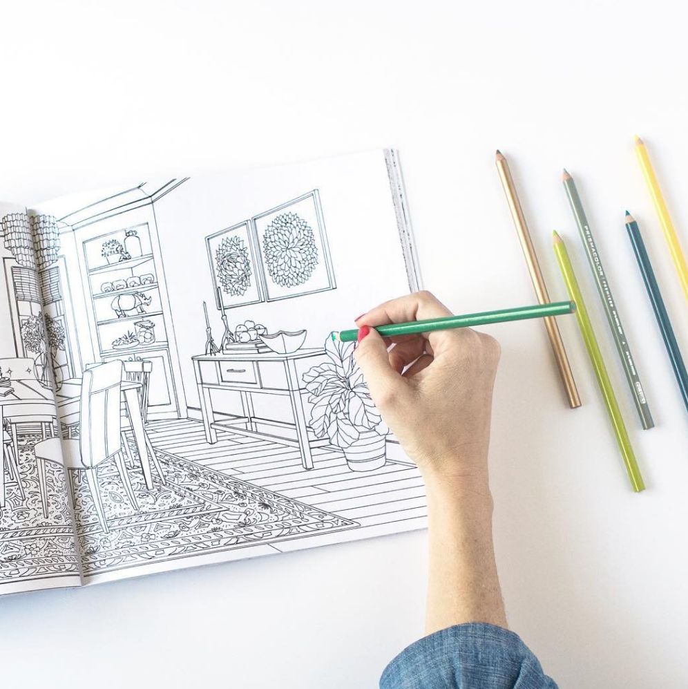 Color at Home: A Young House Love Coloring Book