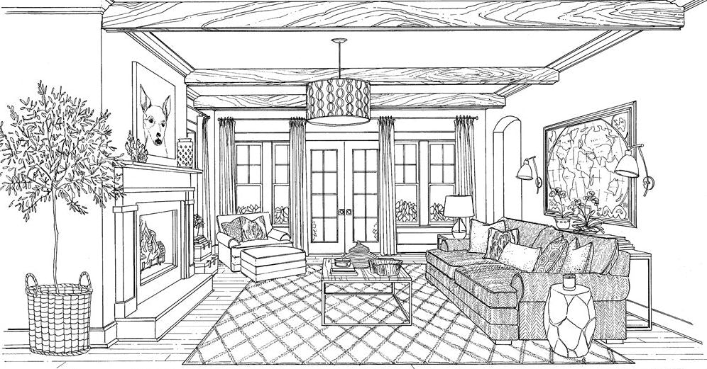 Color at Home: A Young House Love Coloring Book
