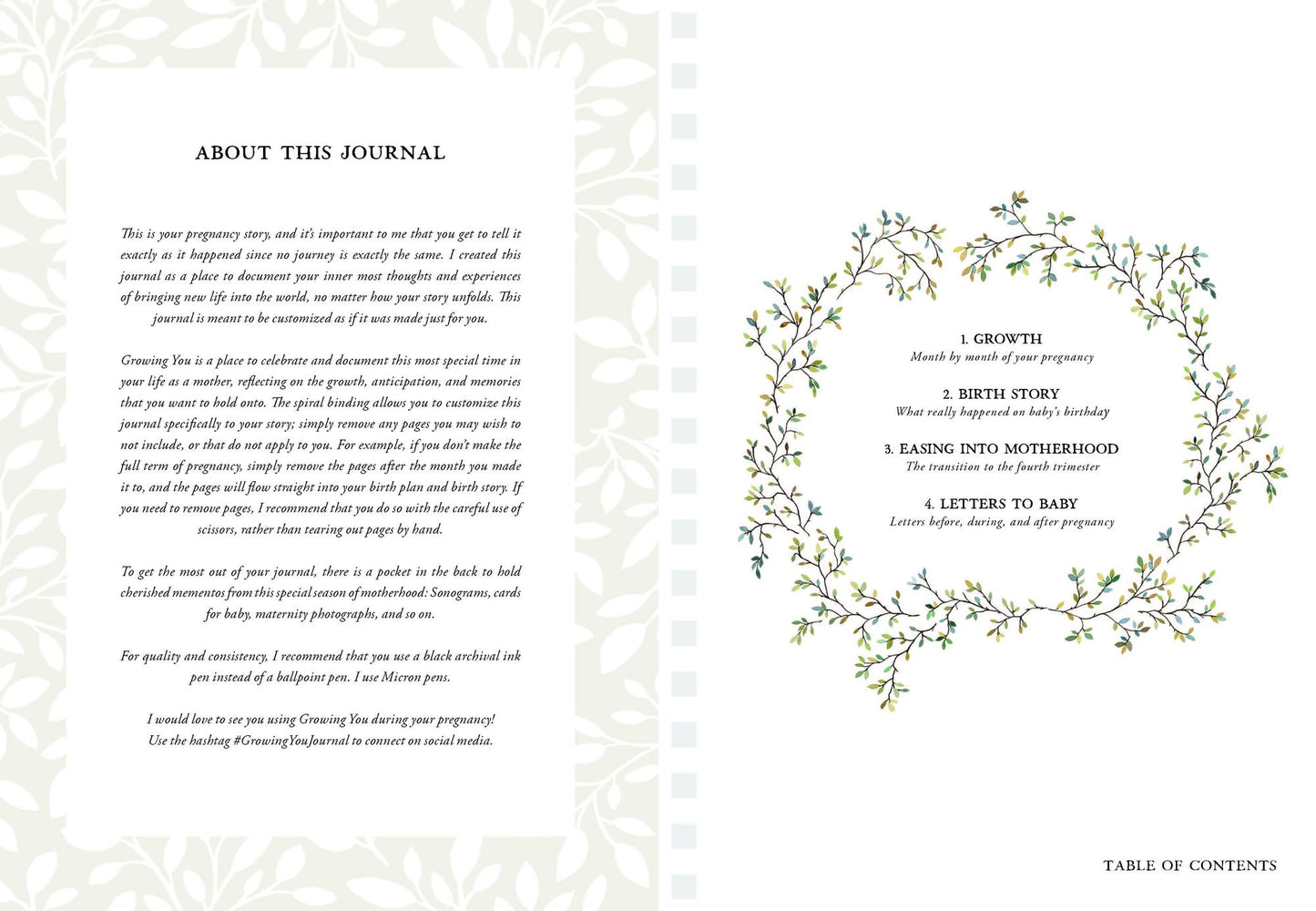 Growing You: Keepsake Pregnancy Journal and Memory Book for Mom and Baby