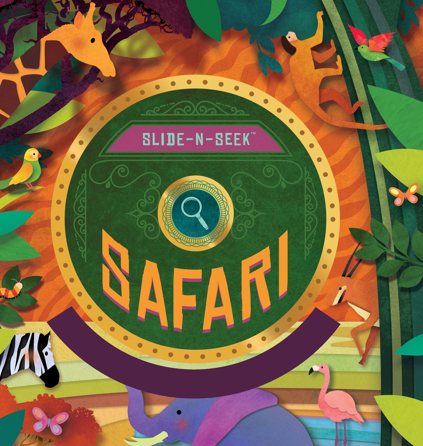 Slide-N-Seek: Safari: A sliding wheel and hidden picture book