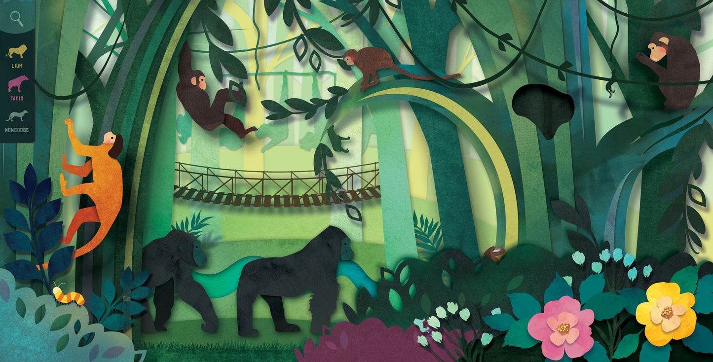 Slide-N-Seek: Safari: A sliding wheel and hidden picture book