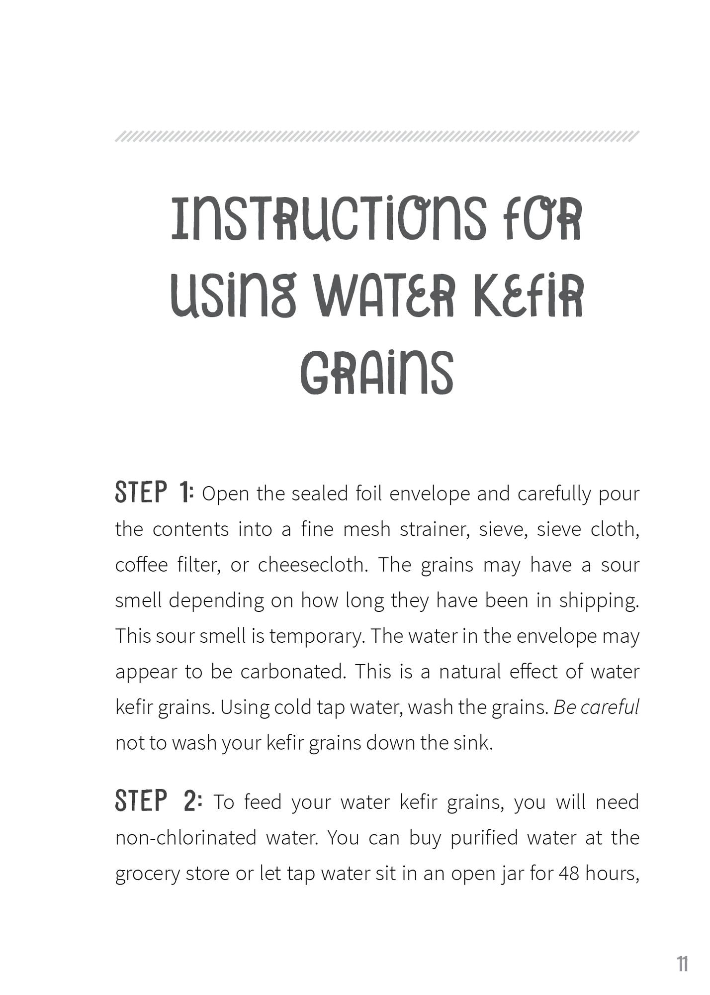 Water Kefir: Make Your Own Water-Based Probiotic Drinks for Health and Vitality