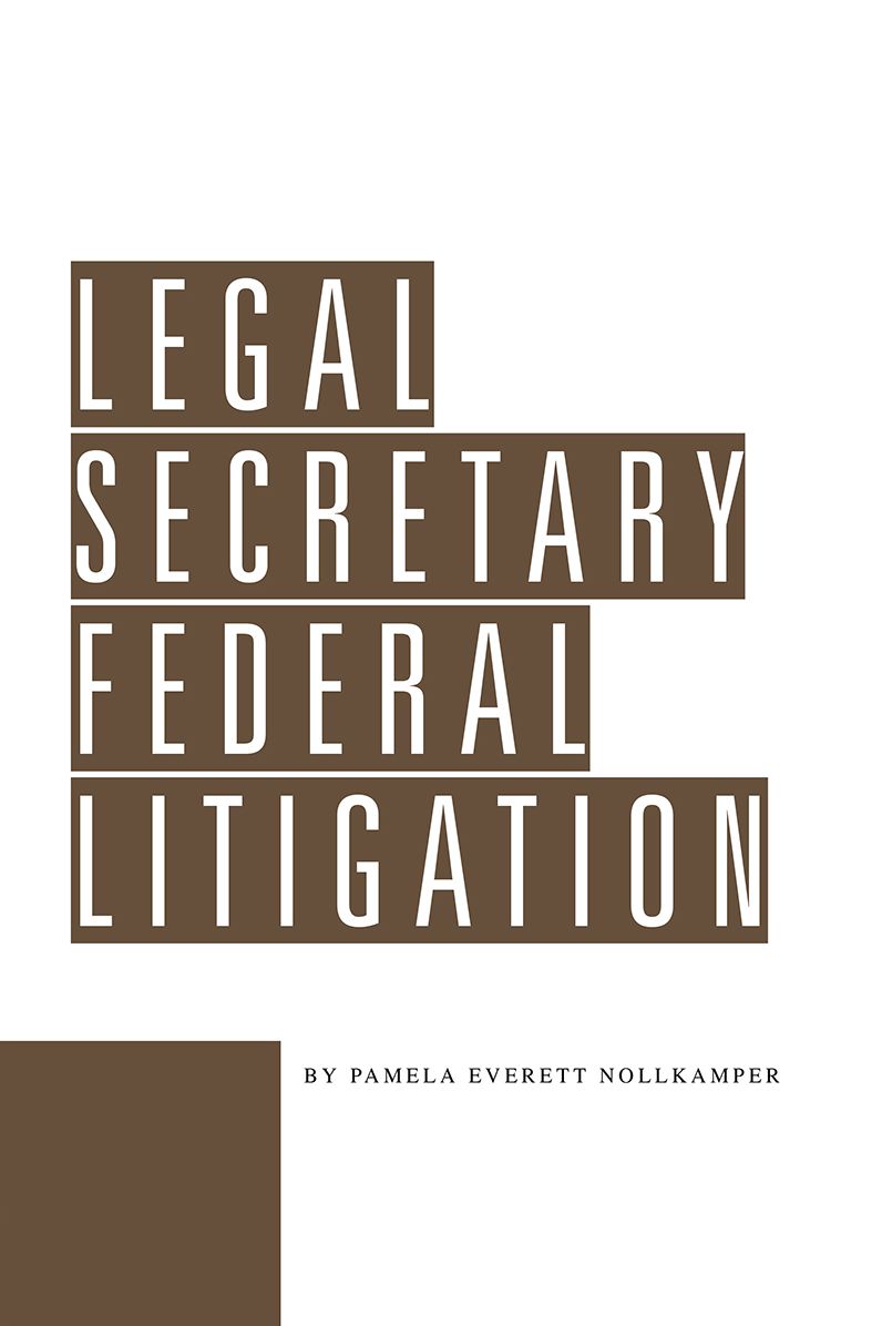 Legal Secretary Federal Litigation