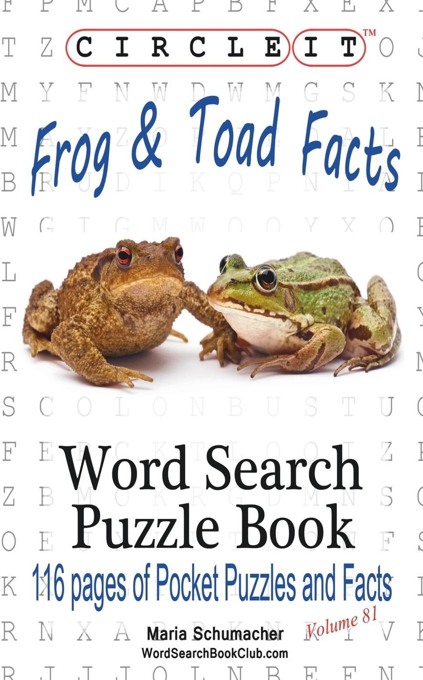 Circle It, Frog and Toad Facts, Word Search, Puzzle Book