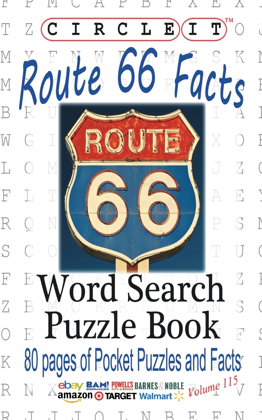 Circle It, U.S. Route 66 Facts, Word Search, Puzzle Book