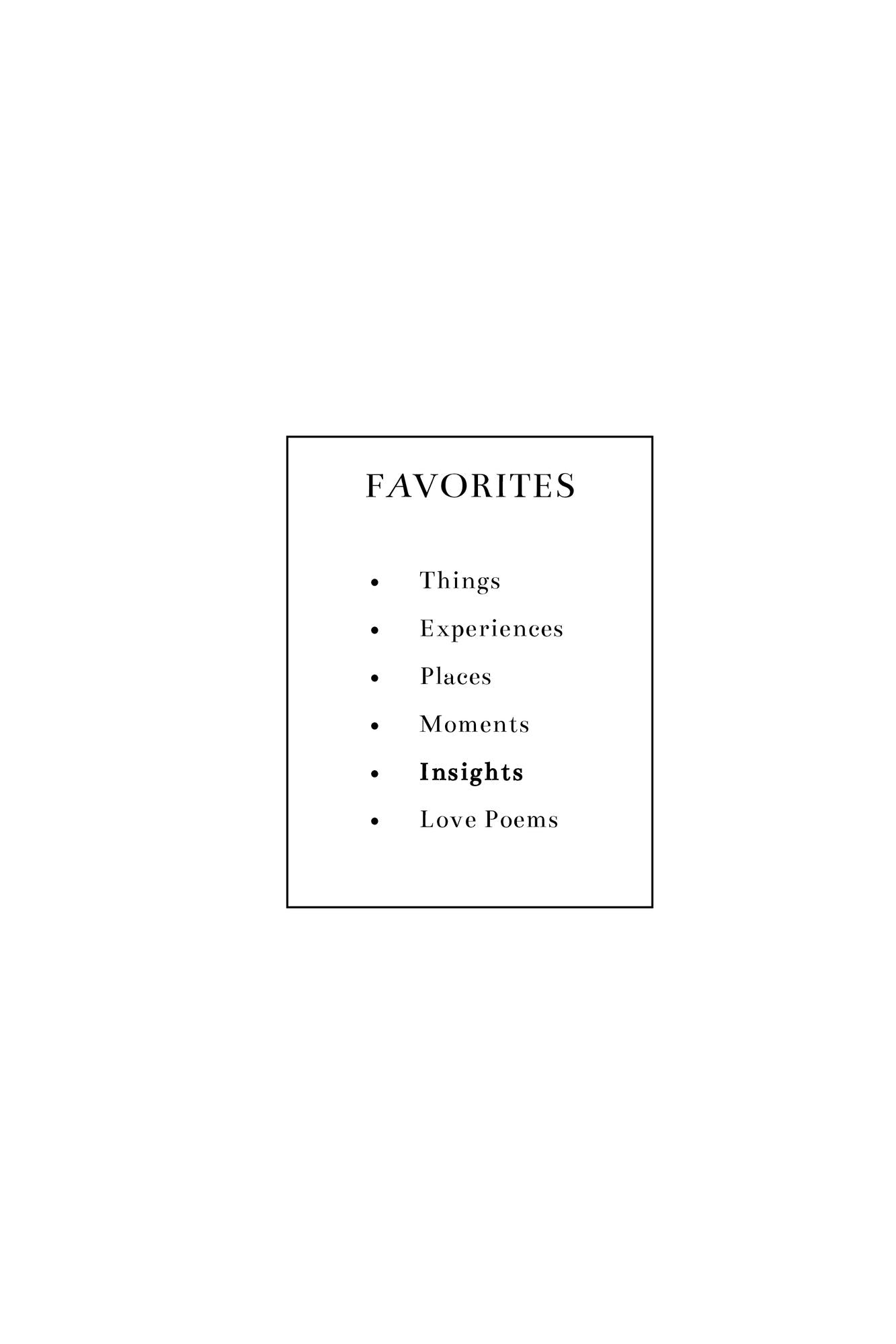 Poems: About Family and Favorites: Exploring Who and What We Love