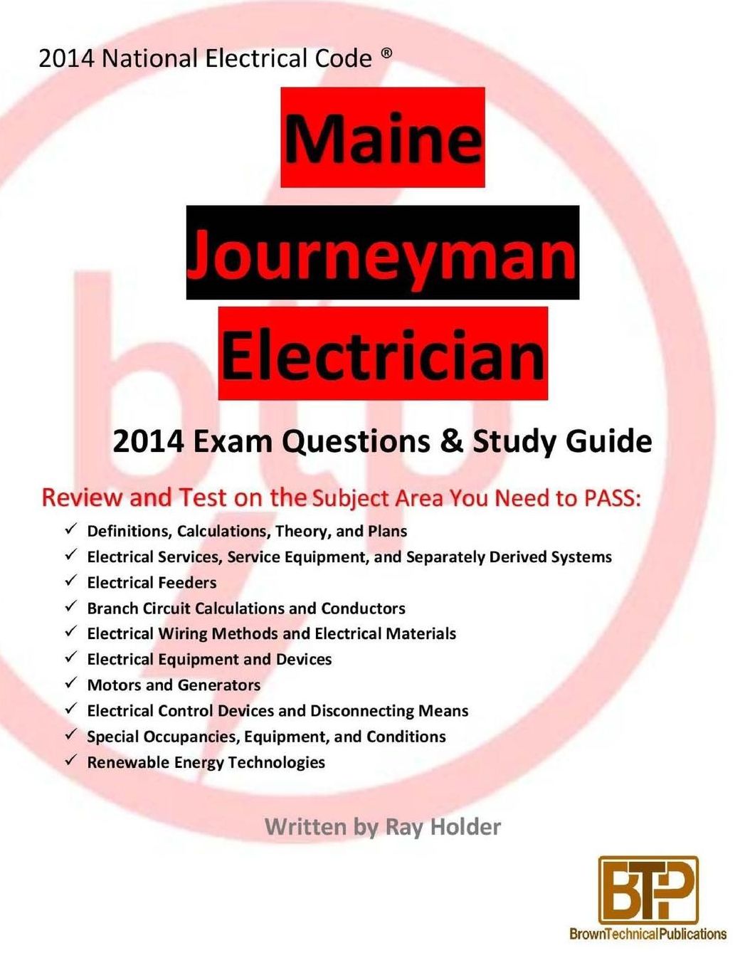 Maine 2014 Journeyman Electrician Study Guide