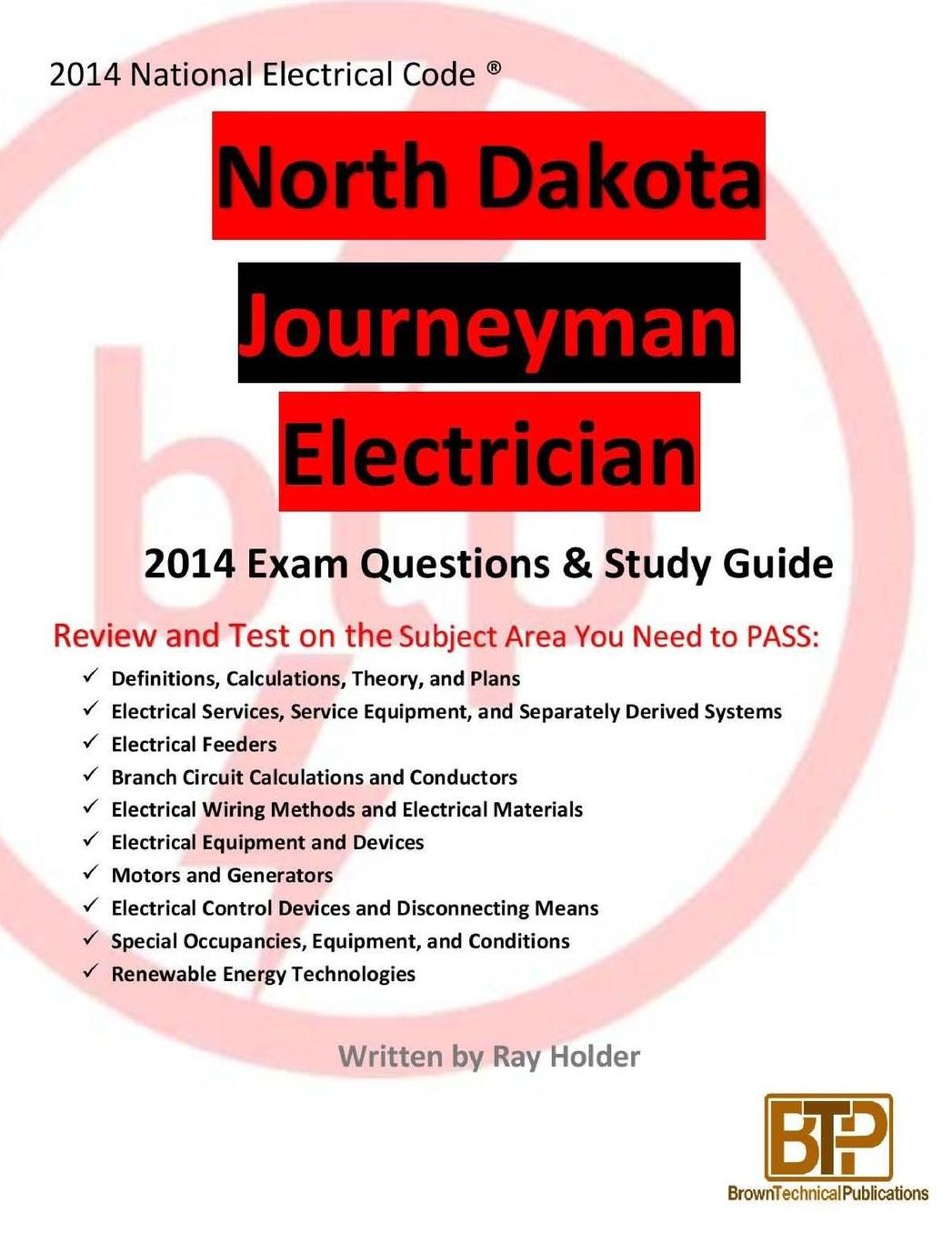 North Dakota 2014 Journeyman Electrician Study Guide