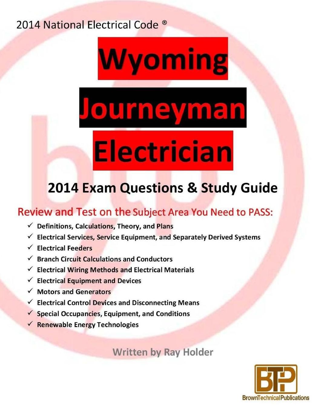 Wyoming 2014 Journeyman Electrician Study Guide