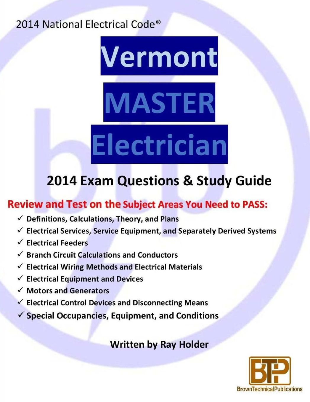 Vermont 2014 Master Electrician Study Guide