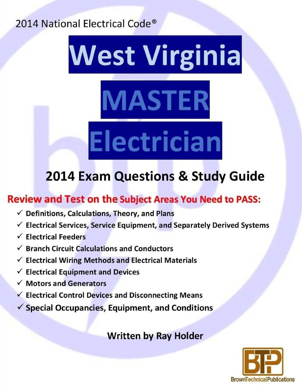West Virginia 2014 Master Electrician Study Guide