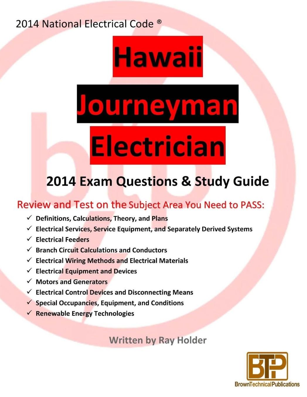 Hawaii 2014 Journeyman Electrician Exam Questions and Study Guide