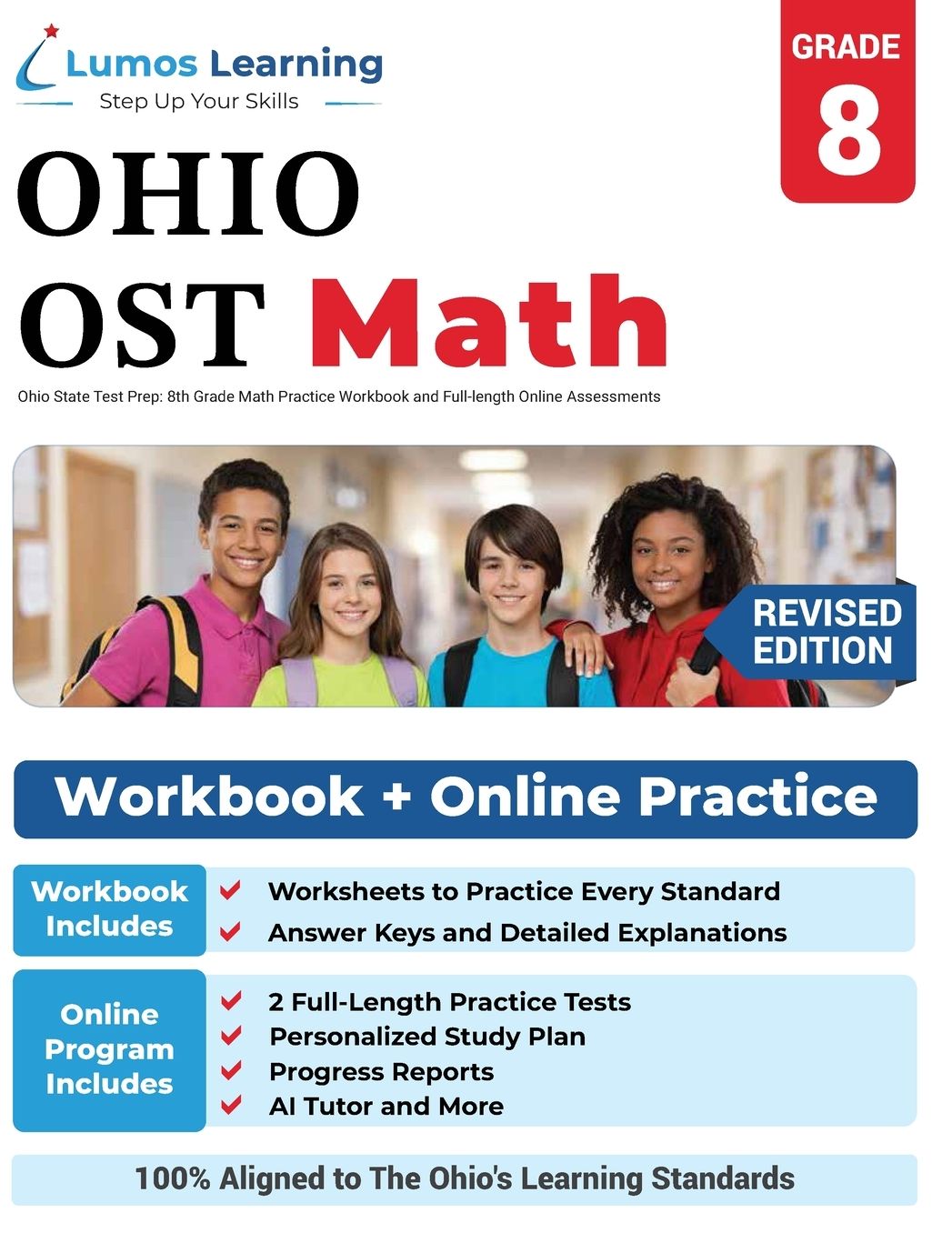 Ohio State Test Prep: 8th Grade Math Practice Workbook and Full-length Online Assessments: OST Study Guide