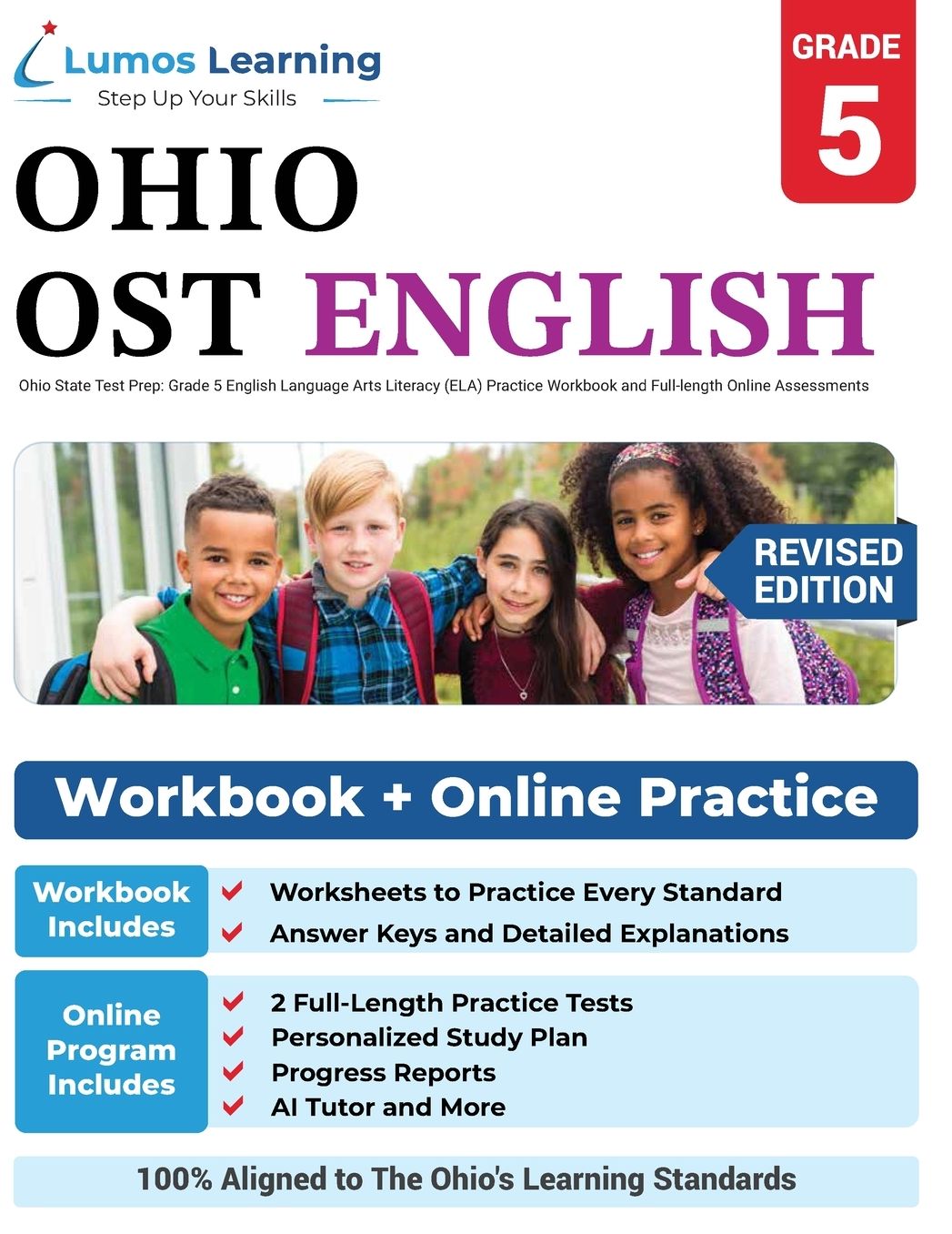 Ohio State Test Prep: Grade 5 English Language Arts Literacy (ELA) Practice Workbook and Full-length Online Assessments: OST Study Guide
