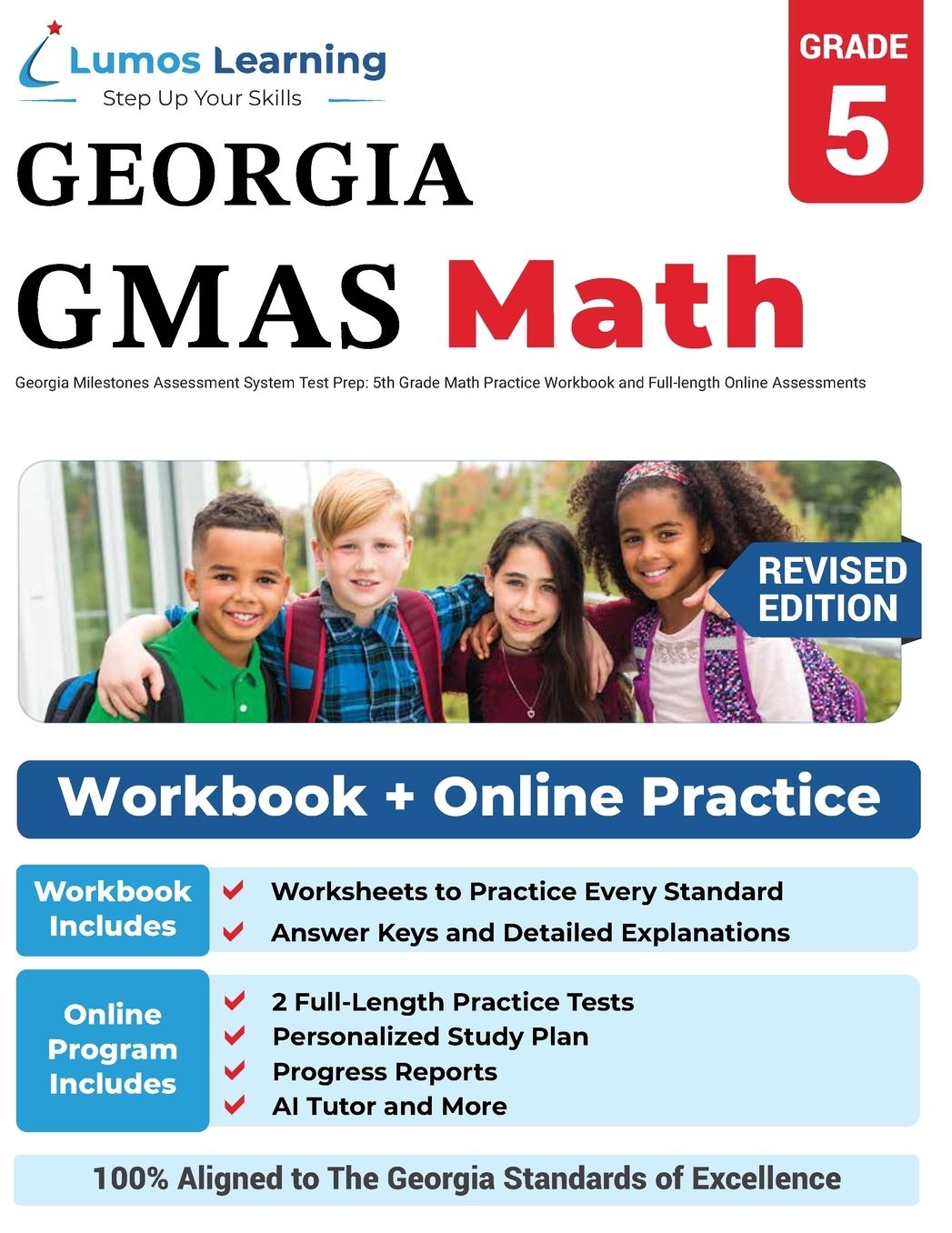 Georgia Milestones Assessment System Test Prep: 5th Grade Math Practice Workbook and Full-Length Online Assessments: Gmas Study Guide