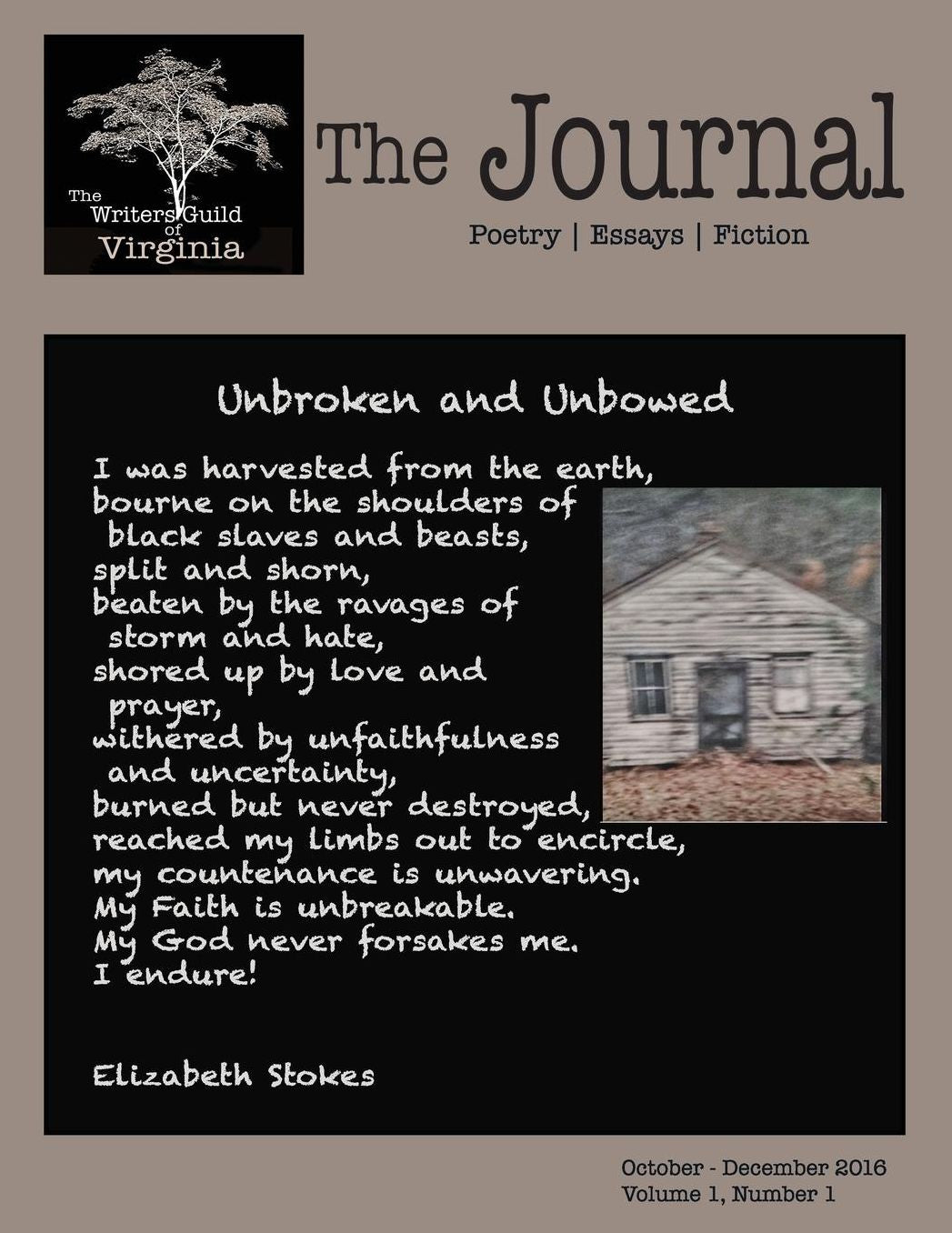The Journal of the Writers Guild of Virginia