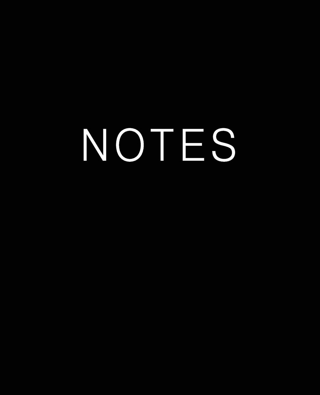 NOTES Journal (Blank/Lined)
