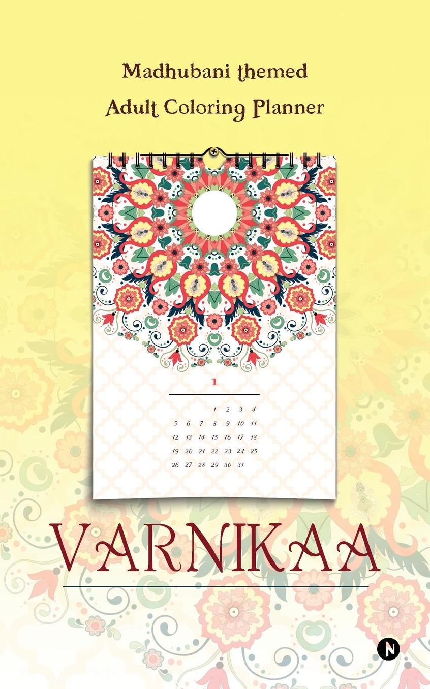 Varnikaa: Madhubani themed Adult Coloring Planner