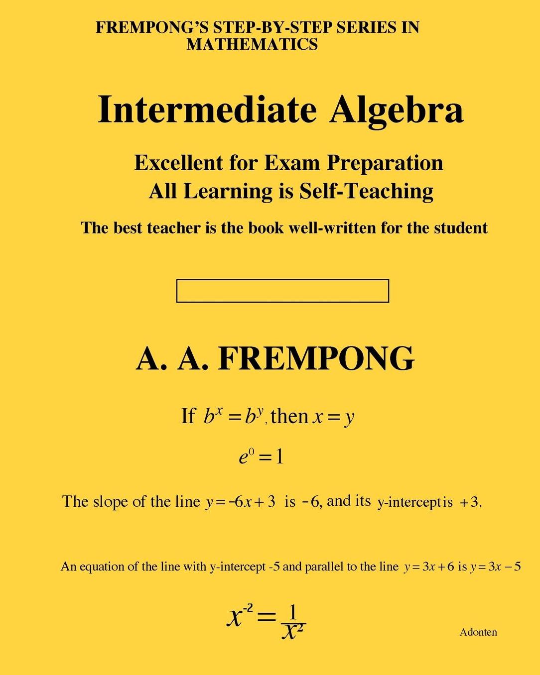 Intermediate Algebra