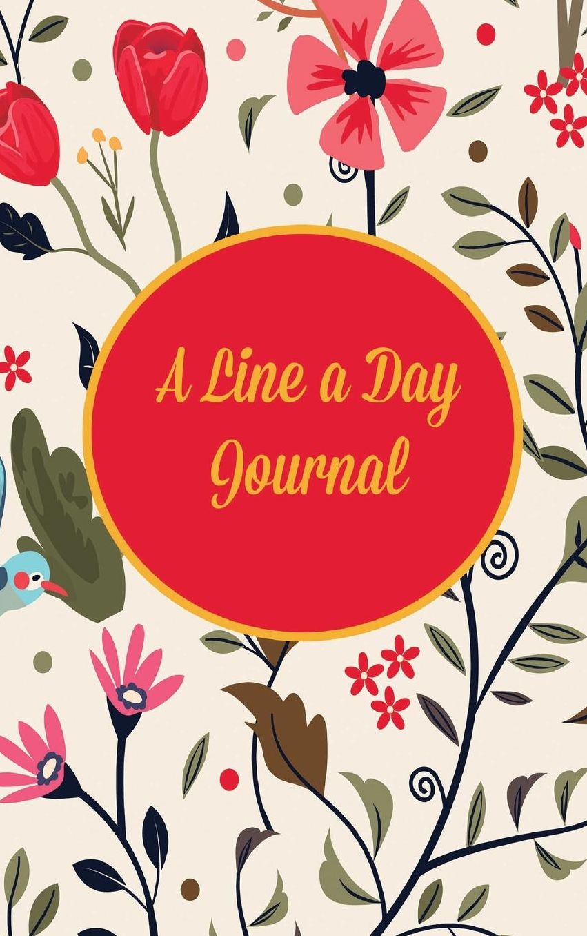 A Line a Day Journal: Five Year Journal and Memory Book, Traditional Floral