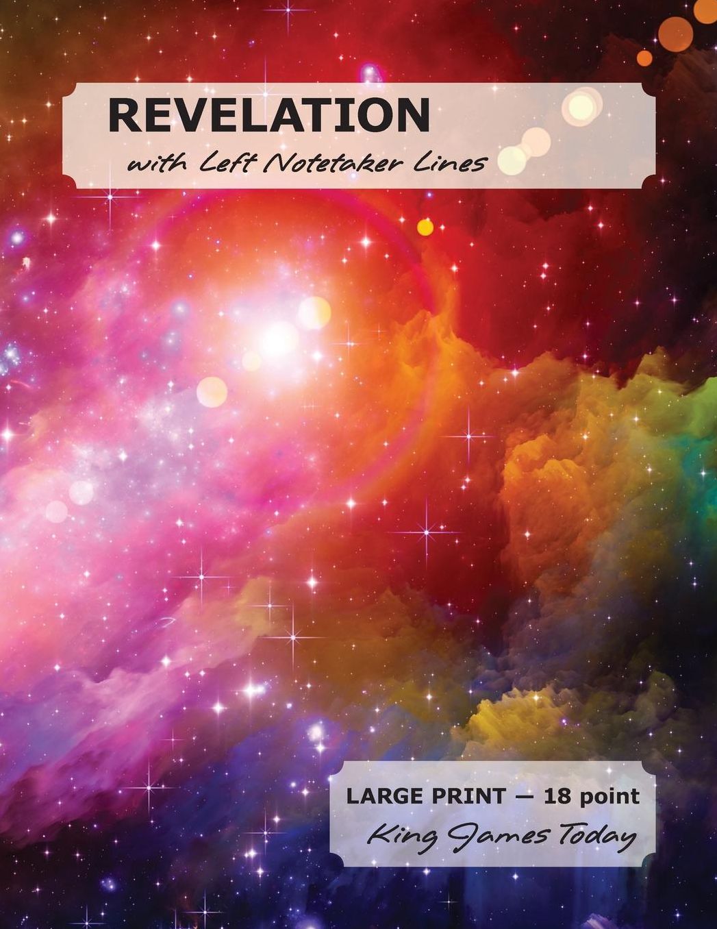 REVELATION with Left Notetaker Lines: LARGE PRINT - 18 point, King James Today